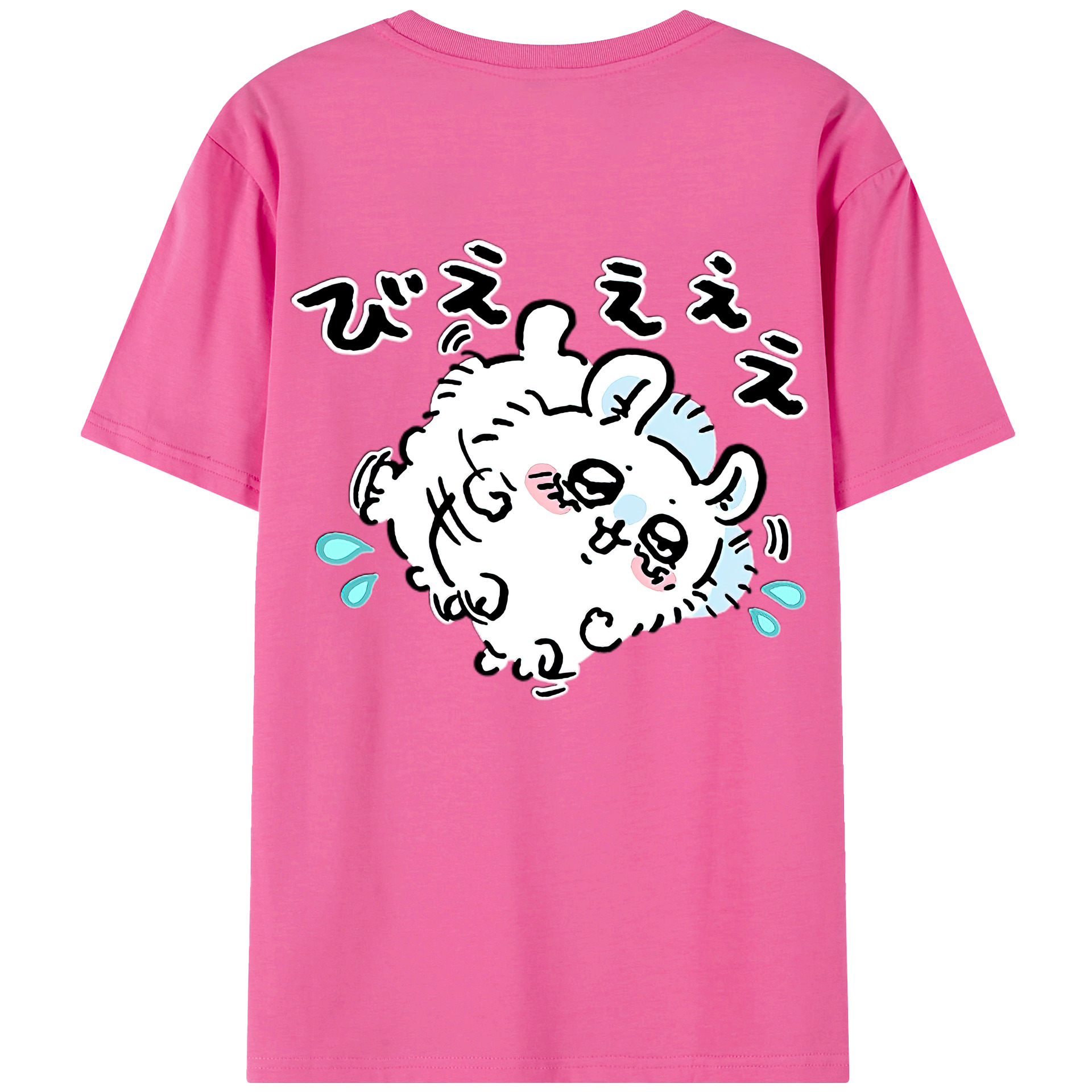（画像用） ちいかわ モモンガ Chii-kawa Momonga レディース半袖Tシャツ(バックプリント)